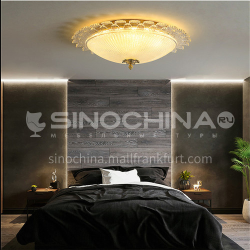 Bedroom lamp European romantic wedding home master bedroom ceiling lamp led modern minimalist living room lamp BD-D8819